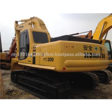 used construction machinery 20tons hydraulic tracked digger Komatsu PC200-6 crawler excavator in Shanghai