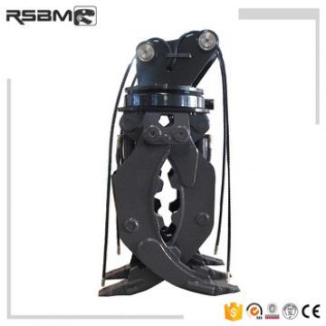 PC300 rotating stone excavator grapple with bucket pins