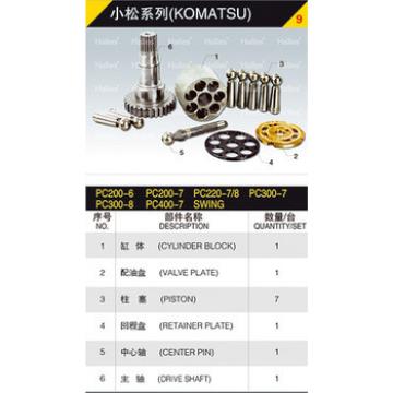 hydraulic pump hydraulic parts for KOMATSU PC200-6 PC200-7 PC220-7/8 PC300-7 PC300-8 PC400-7