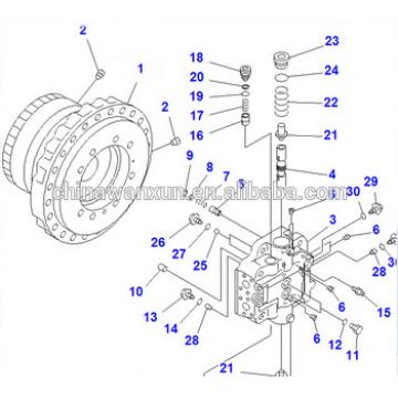 708-8H-04640 case sub ass&#39;y for pc300-6