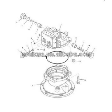 excavator pc220-8 parts 706-7G-41240 excavator swing motor parts case