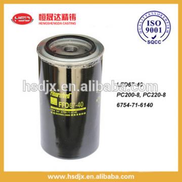 PC200-8 PC220-8 excavator parts 6754-71-6140 spin-on fuel filter used for excavator engine machine