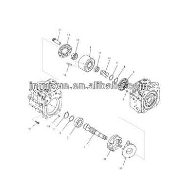 excavator pc220-8 parts 708-2L-06630 excavator main pump parts cradle ass&#39;y