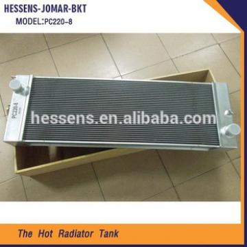 PC220-8 excavator aluminum radiator for komatsu