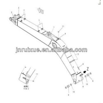 excavator pc220-8 parts 206-70-D2500 excavator boom