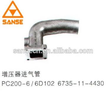 High quality PC200-6 6D102 6735-11-4430 Turbocharger Hose/Pipe in