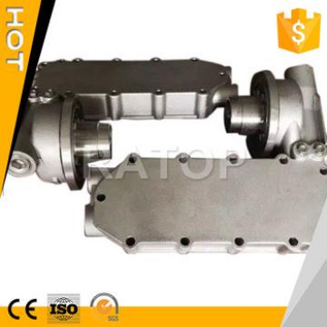 Good quality excavator oil filter head with oil cooler cover for PC300-7