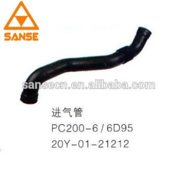 High quality 6D95 20Y-01-21212 rubber hose/Pipe in for PC200-6 Excavator