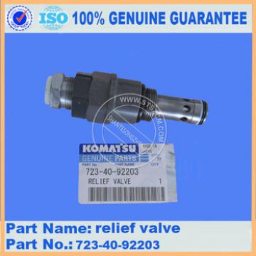 PC220-7 relief valve excavator relief valve 723-40-92203,excavator parts