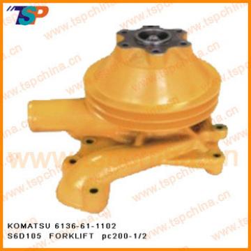 KOMATSU excavator water pump for engine part 6136-61-1102