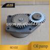 Hot sale PC200-7 excavator 6D102 engine Oil Pump assy 6731-51-1111