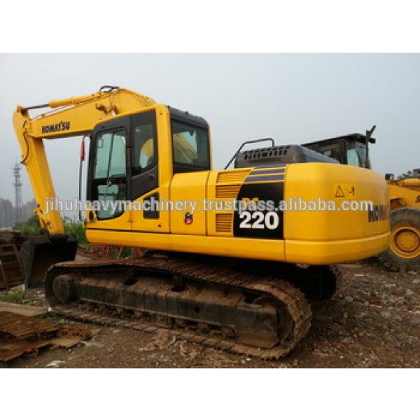 Used komatsu excavator PC220, old/half new komatsu excavator PC220 parts/price! #1 image