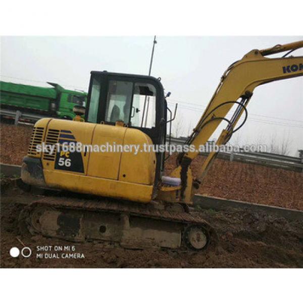 used pc56-8 komatsu original japan mini excavator Used komatsu pc56-7 mini excellent excavator/pc56/6t mini excavator #1 image