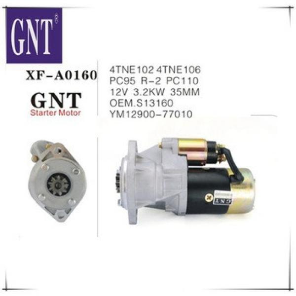 excavator engine starter motor for PC110 R-2 PC95 4TNE102 4TNE106 #1 image