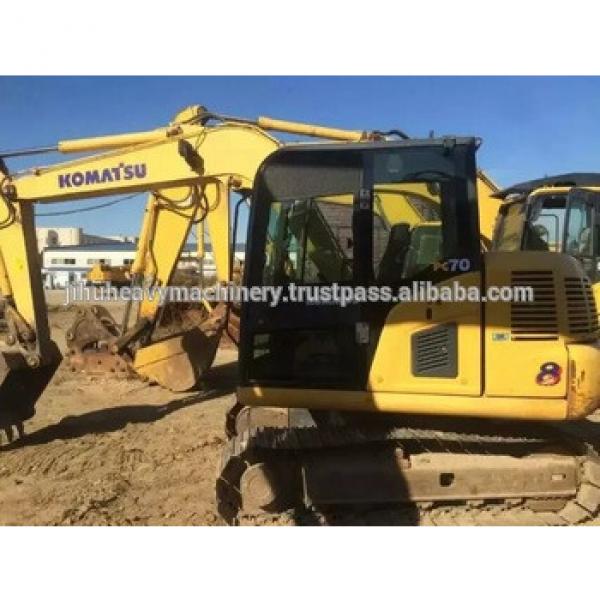 Used hydaulic excavator komatsu PC70, secondhand komatsu PC70 PC75 excavator for sale! #1 image