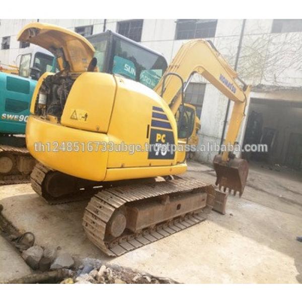 used excavator Komatsu PC70 with high quality and cheap price in shanghai #1 image