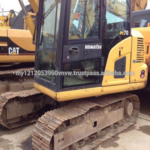 Japan cheap used excavators PC70 Hydraulic Excavator ALSO PC55 PC120 PC200 PC220 PC360 #1 image