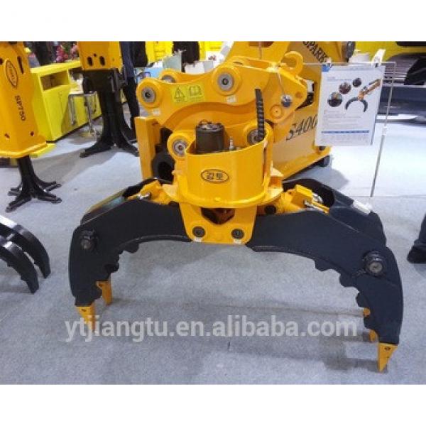 Excavator 360 degree rotatory hydraulic rock grabber #1 image