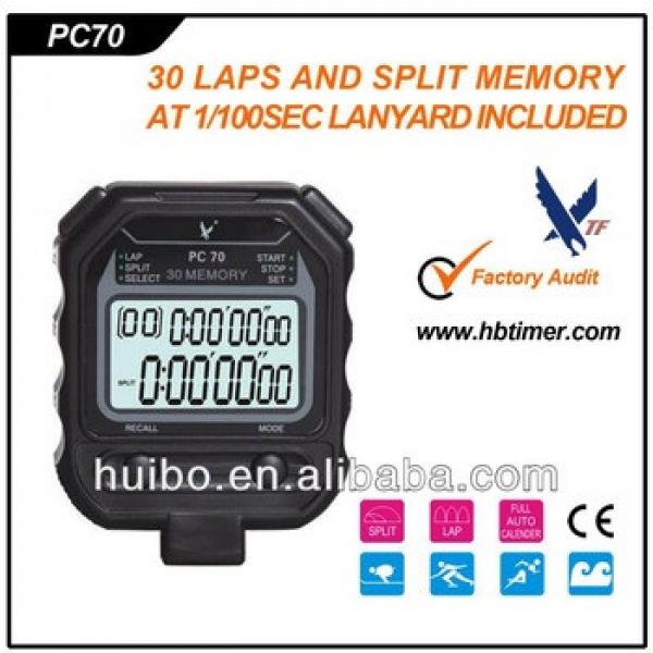 LCD Digital Sport Split Timer square Stopwatch From Factory #1 image