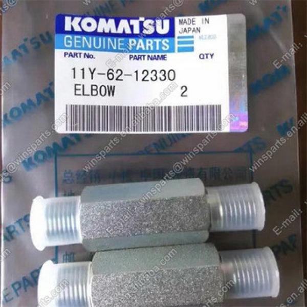 11Y-62-12330 PC130-8 PC200-7 PC200-8 PC220-8 Excavator Main Control Valve Elbow Spare Parts #1 image