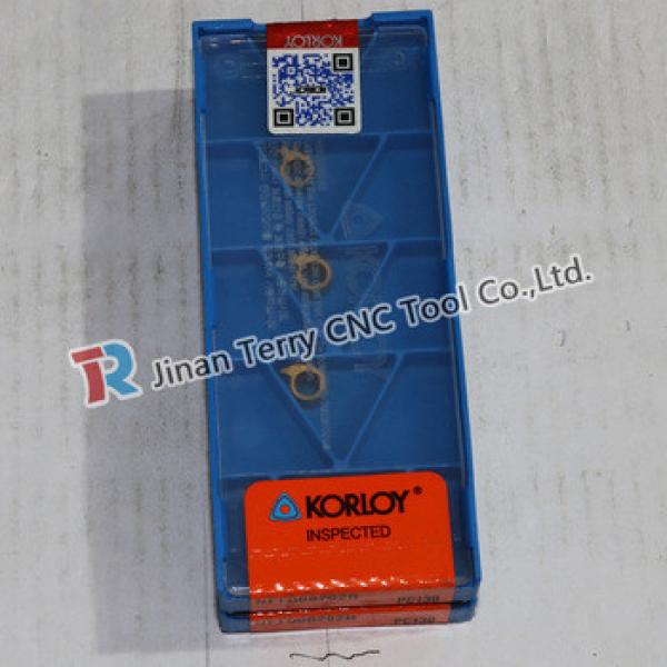 Korloy high performance carbide tools grooving inserts NFTG08202R PC130 #1 image