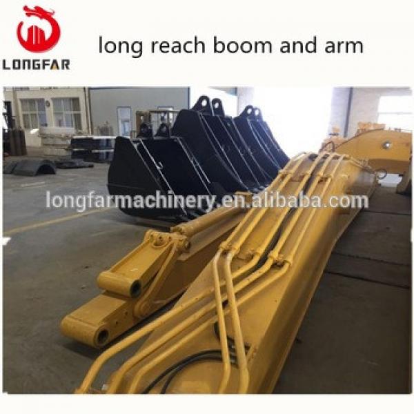 excavator Long Reach Boom and Arm with bucket, cylinder and all pipe #1 image