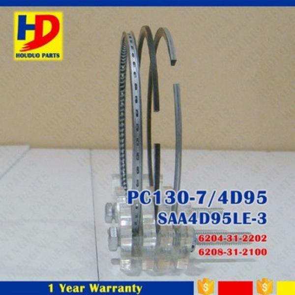 PC130-7/4D95 Piston Ring 6204-31-2202 Engine Part 2.2*2.2*4mm OEM No 6208-31-2100 #1 image