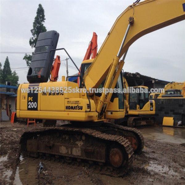 komatsu made used pc200-7/pc200-8 cralwer excavator #1 image