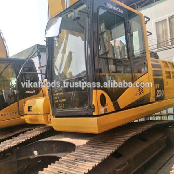 Low working hours used Japan Good quality Komatsu PC200-10 20 Ton crawler excavator #1 image