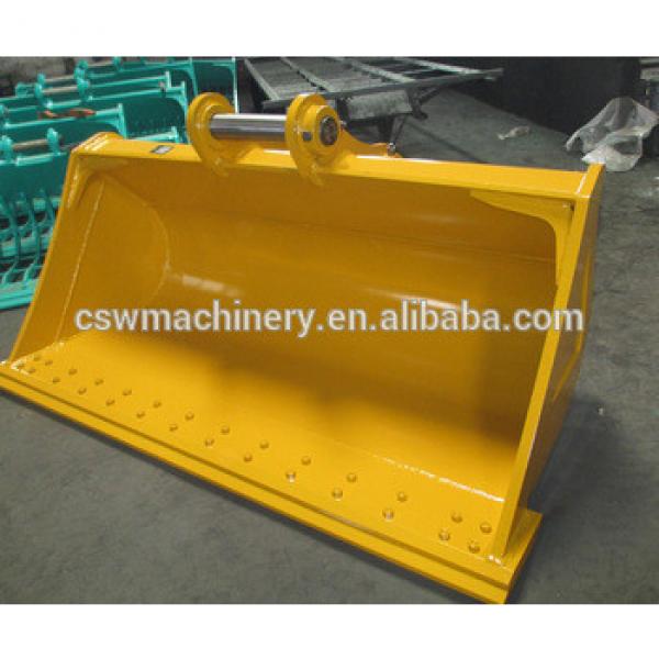 excavator mud bucket made of 460 grade steel HB400 cutting edge suit a 30T machine PC300 #1 image