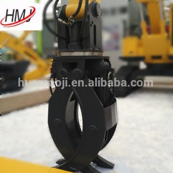 Hydraulic excavator rotating wood and rock grapple for DH255, R225, PC220 #1 image