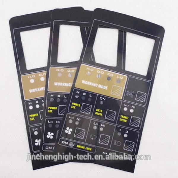 pc300-5 excavator PC220-5 monitor surface keypad sticker in English #1 image