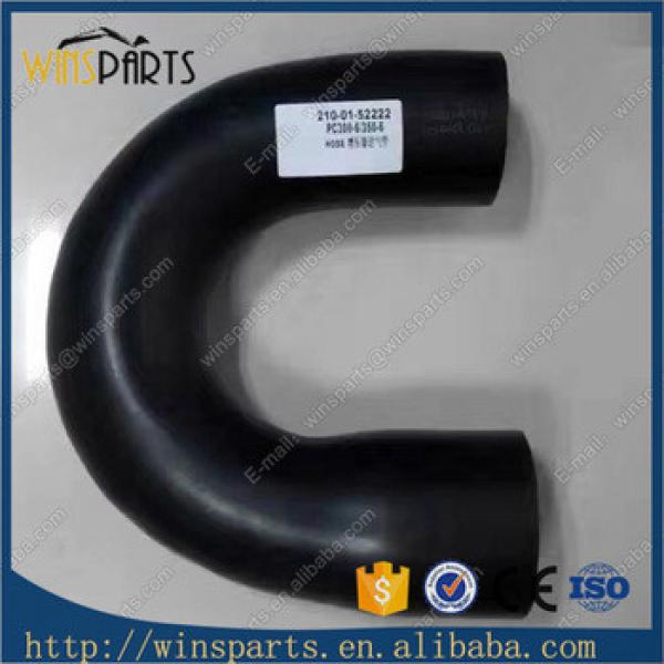 210-01-52222 PC300-6 PC350-6 Excavator Water Hose Air Intake Rubber Turbo Pipe #1 image