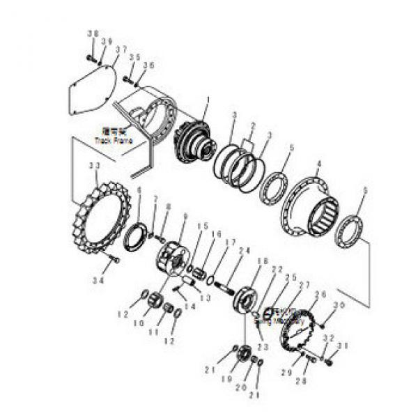 excavator parts final drive motor assy 708-8F-00250 , pc220-8 parts motor assy #1 image