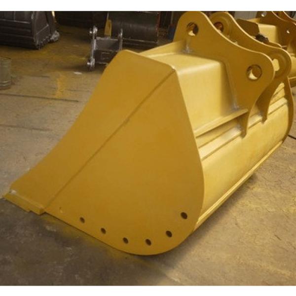 Alibaba gold supplier PC200 excavator implement mud bucket with drain hole #1 image