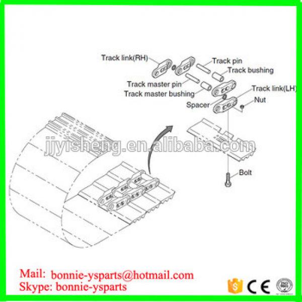 track roller undercarriage excavator pc300 parts #1 image