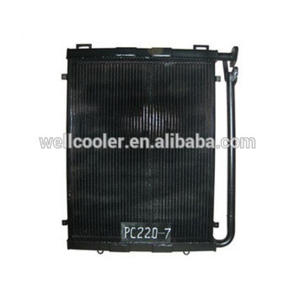 high quality copper PC220-7 hydraulic oil cooler for Komatsu excavator,radiator,intermediate cooler #1 image