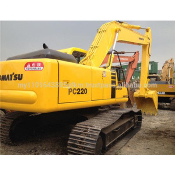 used hydraulic excavator Komatsu PC220-6 crawler digger for sale #1 image