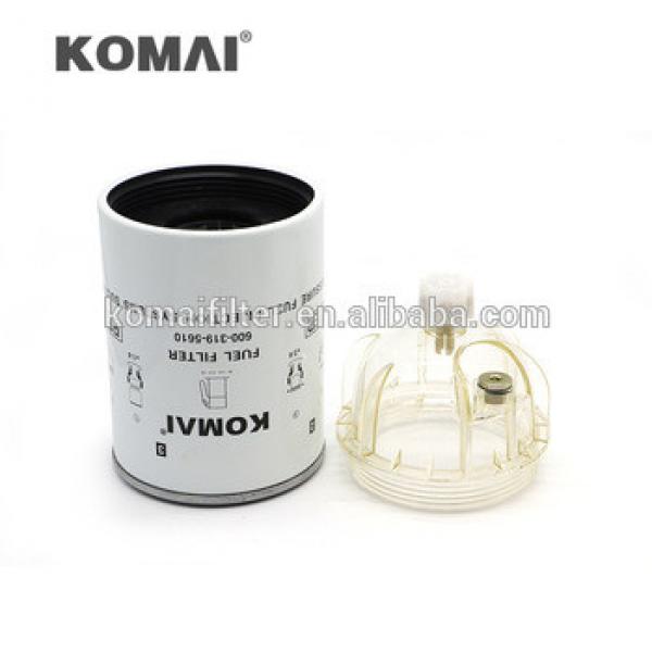 Guangzhou manufacturer fuel filter F-5610 for PC220-8 fuel filter element 600-319-5610 #1 image