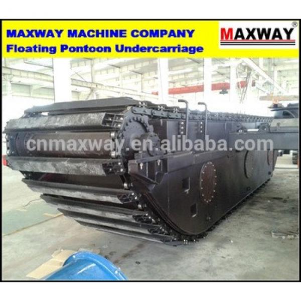 MAXWAY MACHINE COMPANY ~ Pontoon Undercarriage for PC200 PC210 PC220 Swamp Buggy Excavator , Model: MAX200PU #1 image