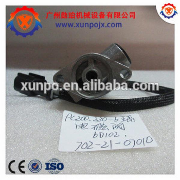 excavator pump solenoid PC200-6, PC220-6 hydraulic pump valve 702-21-07010 #1 image