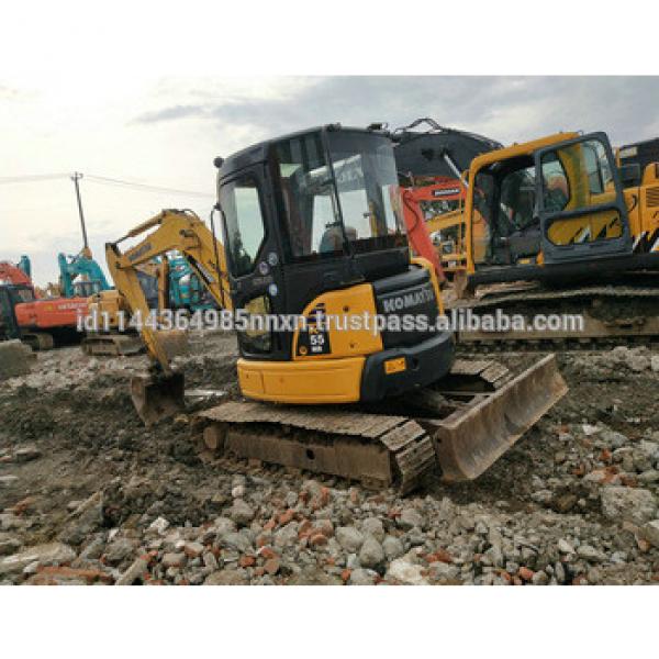 KOMATSU PC55MR-2 mini used kobelco sk200-8 excavator for sale #1 image