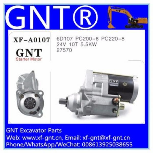 PC200-8 PC220-8 6D107 24V 10T 5.5KW excavator starter motor #1 image