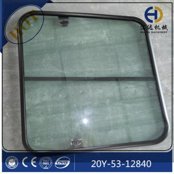 PC300-8 PC350-8 Excavator cabin door parts 20Y-53-12840 cab glass #1 image