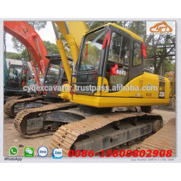 Used japan original excavator komatsu PC220-7 crawler excavator for sale (whatsapp/wechat: 0086-15800802908) #1 image