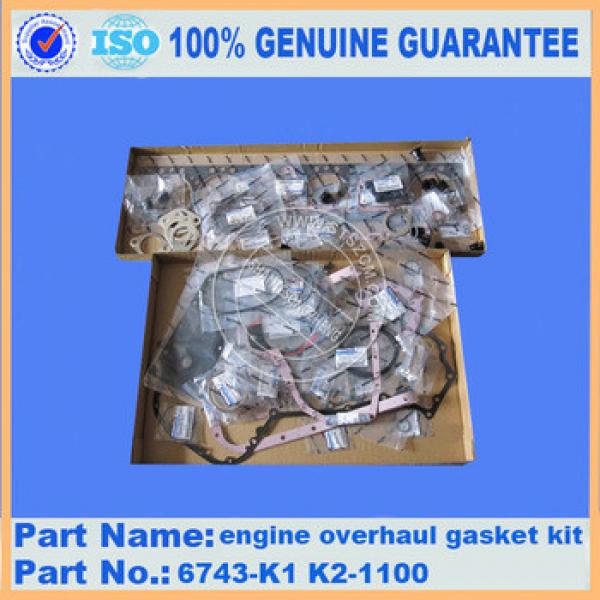 High quality PC300-7 engine overhaul gasket kit 6743-K1 k2-1100 #1 image