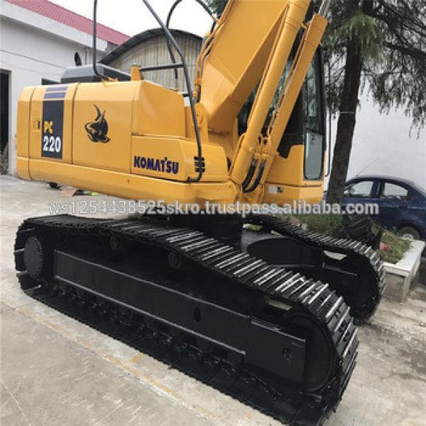 95% new used komatsu pc220-7 excavator with new cabin #1 image