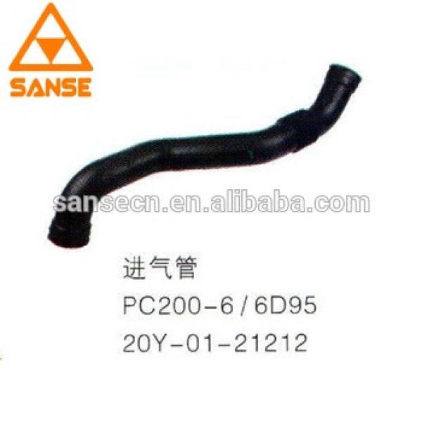 High quality 6D95 20Y-01-21212 rubber hose/Pipe in for PC200-6 Excavator #1 image