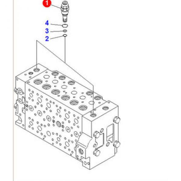 Main relief valve of pc220-7, main relief valve assy 723-40-92203 #1 image