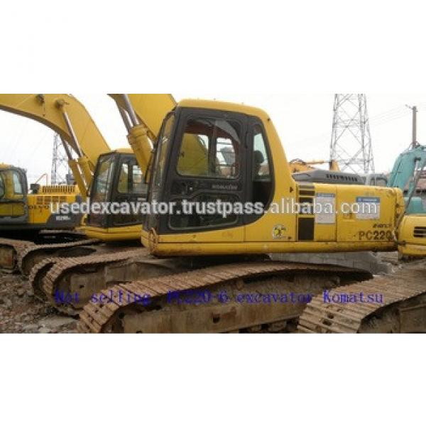 Hot selling PC220-6 excavator Komatsu with high quality, also PC55/ 120-6/200-3/200-5/200-6/200-7/220-6 #1 image